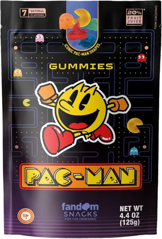 Fandom Snacks Pac-Man Gummies 4.4 Oz, 6/cs EXP: 1/31/2028