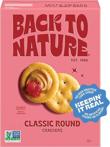 Back To Nature Crackers -Classic Round 6.50 Oz, 6/cs. EXP:7/27/2026