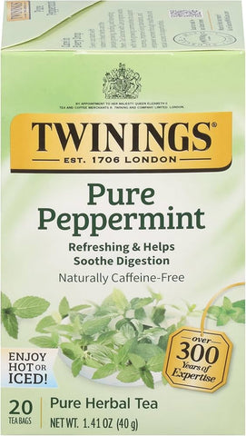 Twinings Tea -Pure Peppermint 20 Ct, 6/cs. EXP: 05/02/2029