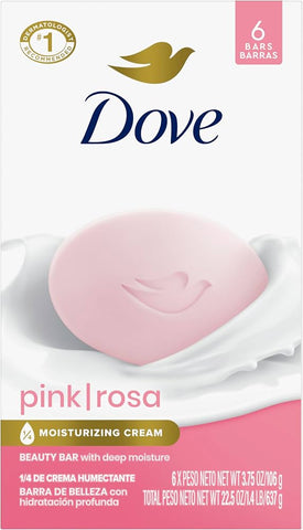 Dove Bar Soap -Rose 6 Pk, 3.75 Oz, 12/cs.