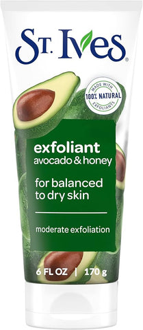 St Ives Face Scrub -Avocado & Honey 6 Oz, 6/cs