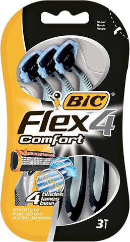 Bic Razor -Flex4 Comfort 3 Ct, 10/cs.