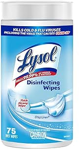Lysol Wipes -Crisp Linen 75 Ct, 6/cs.