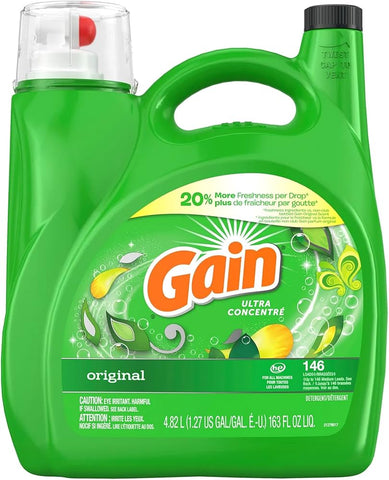 Gain Laundry Detergent -Original 200 Oz, 2/cs.