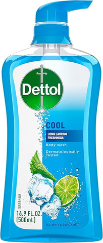 Dettol Body Wash -Cool 500 G(17.6 Oz), 12/cs.