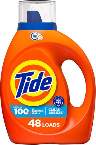 Tide Liquid Detergent -Clean Breeze  63 Oz, 4/cs.