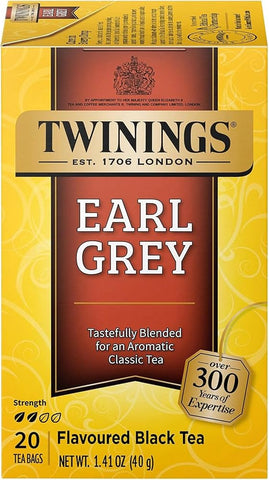 Twinings Tea -Earl Grey 20 Ct, 6/cs. Exp: 01/09/2029