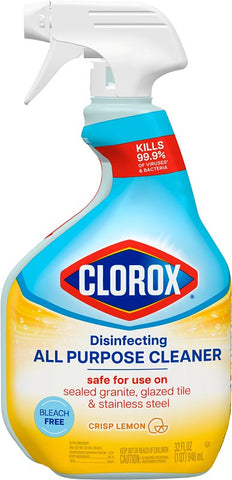 Clorox Trigger All Purpose Cleaner Crisp Lemon Scent 32 Oz, 9/cs.