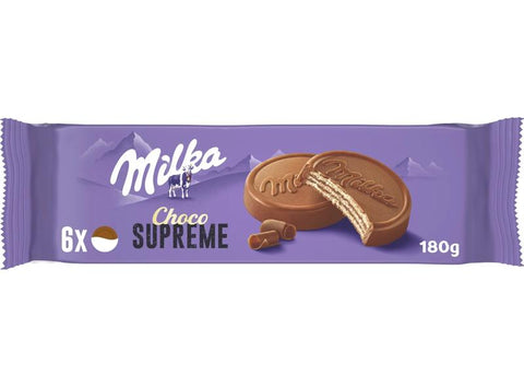 Milka Choco Supreme Biscuits 180 G(6.35 Oz), 18/cs. EXP:02/26 EU