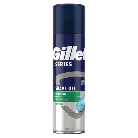 Gillette Series Shaving Gel Sensitive 200 Ml, 6/cs.GREEN
