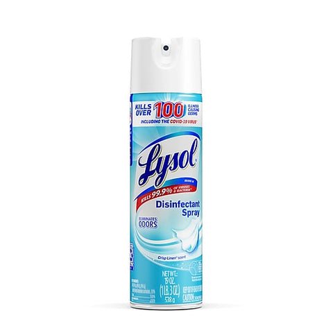 Lysol Disinfectant Spray-Crisp Linen Scent  19 Oz, 12/cs.