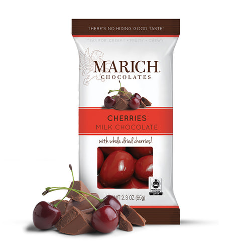 Marich Milk Chocolate Cherries 2.3 Oz, 12/cs EXP: 05/31/2027