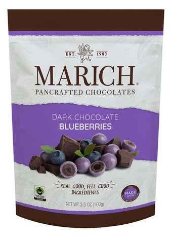 Marich Dark Chocolate Blueberries 4 Oz, 12/cs EXP: 09/30/2027