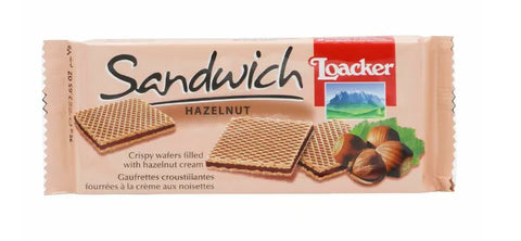 Loacker Wafers -Hazelnut 75 G (2.65 Oz), 28/cs EXP: 03/26