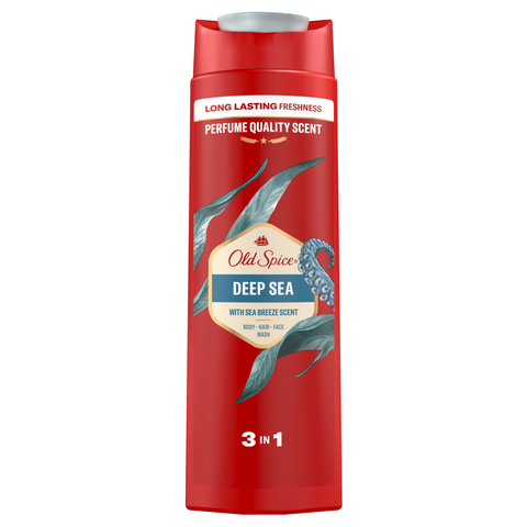 Old Spice Body Wash -Deep Sea 400 Ml(13.5 Oz), 6/cs.