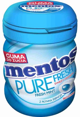 Mentos Pure Fresh Fresh Mint Sugar-Free Chewing Gum 60 G (2.12 Oz), 24/cs  EXP: 01/2028