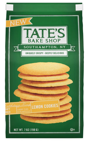 Tate's Bake Cookies -Lemon 7 Oz, 12/cs.EXP:09/05/2026