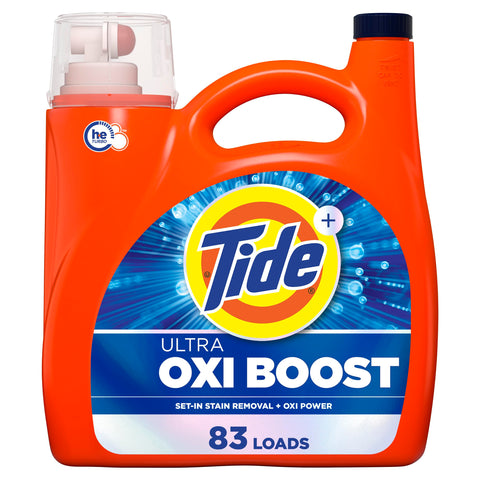 Tide Liquid Detergent -Oxi Boost 117 Oz, 4/cs.