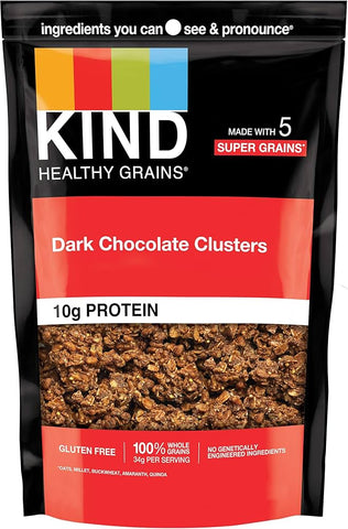 Kind Granola-Dark Chocolate Clusters Oud 11 Oz, 6/cs    EXP: 2/7/2027