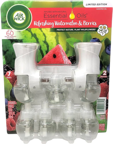 Air Wick Oil 7 Refill +2 Warmer -Watermelon & Berry