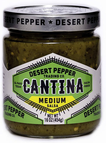 Desert Pepper Cantina Salsa -Medium Green 16 Oz, 6/cs.  EXP:02/04/2029