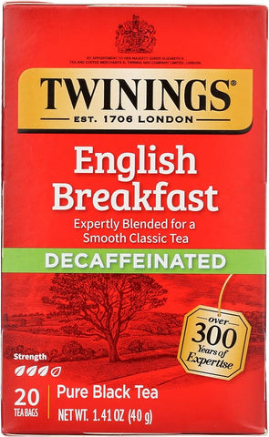 Twinings Tea -English Breakfast Decaf 20 Ct, 6/cs.