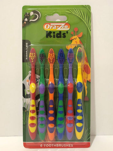 Orazen Kids Toothbrush 6 Pk, 12/cs.