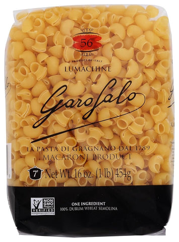Garofalo Pasta -56 Lumachine 16 Oz, 12/cs.  EXP: 10/23/2028