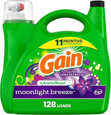 Gain Laundry Detergent -Moonlight  184 Oz, 2/cs.