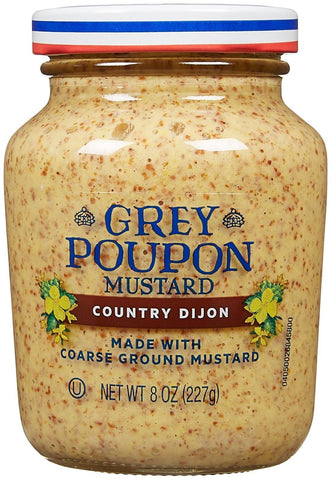 Grey Poupon Country Dijon Mustard 8 Oz, 12/cs  EXP: 10/19/2026