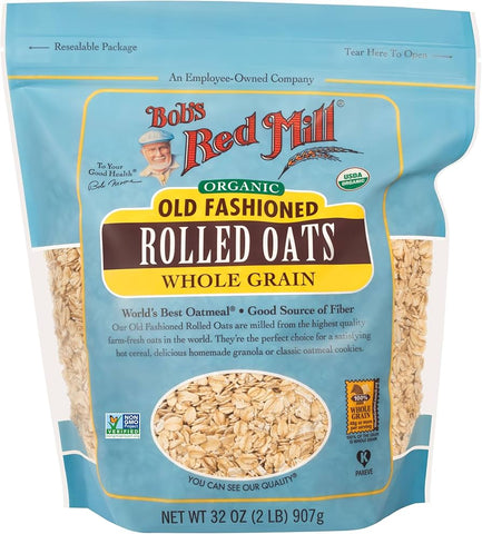 Bob's Red Mill Organic Old Fashioned Rolled Oats 32 Oz, 4/cs. EXP: 2/12/2028