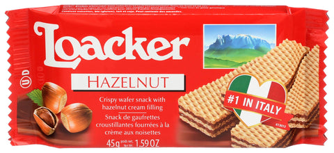 Loacker Classic Wafer -Hazelnut 1.59 Oz, 12/cs. EXP: 07/31/2027