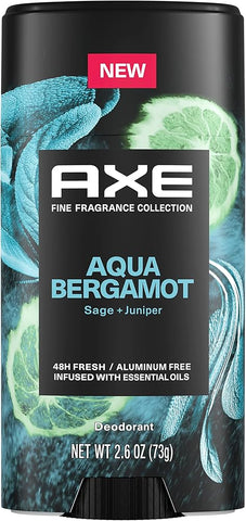 Axe Deo Stick -Aqua Bergamot 2.6 Oz, 12/cs.