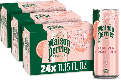 Maison Perrier Sparkling Water -Grapefruit 8 Pack, 11.15 Oz, 24/cs  EXP: 03/19/2027