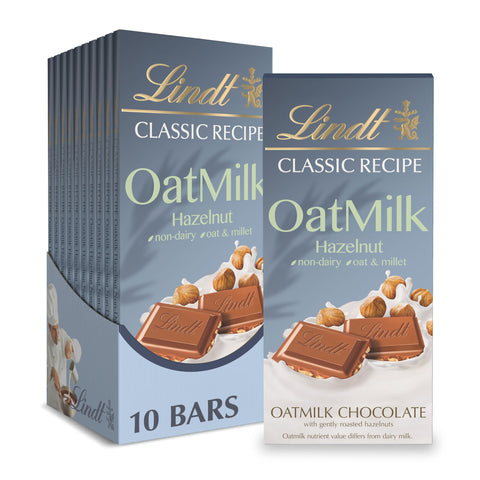 Lindt Chocolate Non Dairy Oat Milk Hazelnut 3.5 Oz, 10/cs 07/31/2027