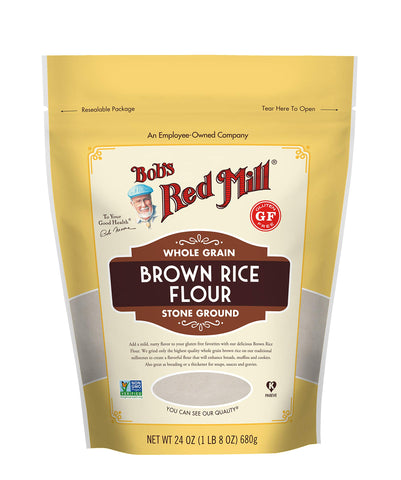 Bob's Red Mill Brown Rice Flour 24 Oz, 4/cs EXP: 8/29/2028