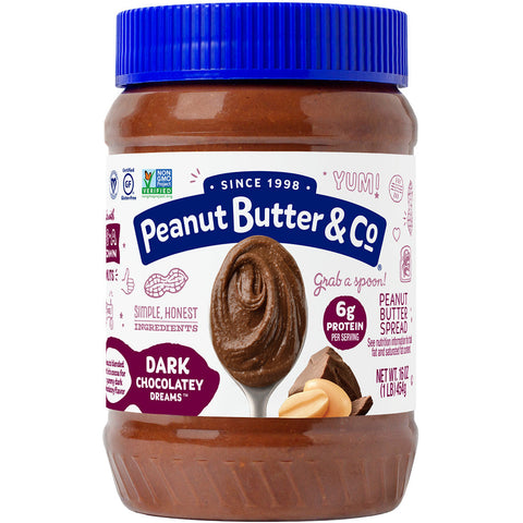 Peanut Butter & Co -Dark Chocolatey Dreams 16 Oz, 6/cs EXP: 10/19/2027