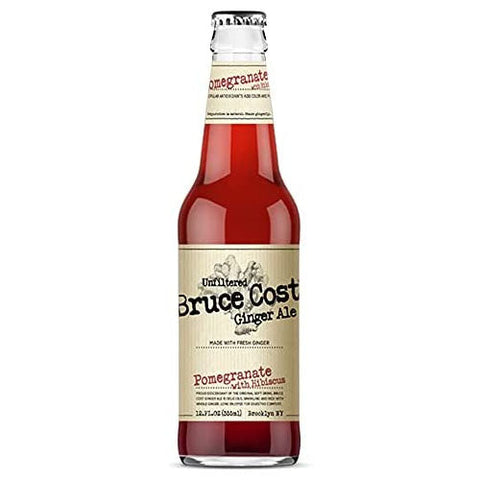 Bruce Cost Ginger Ale -Pomegranate w/Hibiscus 12 Oz, 24/cs