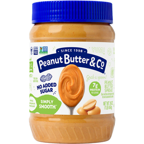 Peanut Butter & Co -Simply Smooth Peanut Butter 16 Oz, 6/cs EXP: 11/20/2027