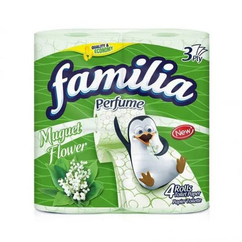 Familia Toilet Paper -Muguet Flowers 3 Ply, 4 Roll, 12/cs.