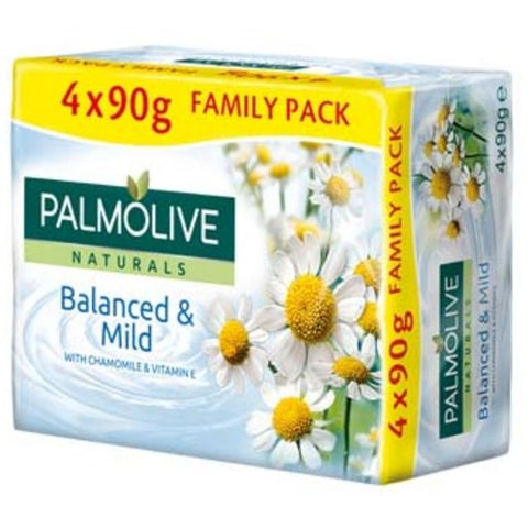 Palmolive Bar Soap 4 Pk. -Chamomile & Vitamin E 90 G, 18/cs.