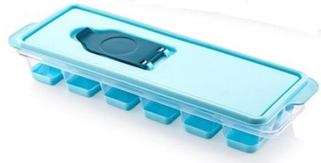 Plastic Push Out Ice Cube Tray w/Lid 36/cs.