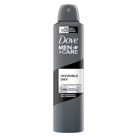 Dove Body Spray Men -Invisible Dry 250 Ml, 6/cs.