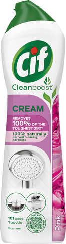 Cif Cream Cleaner -Pink 500 Ml 16.9 Oz, 8/cs.