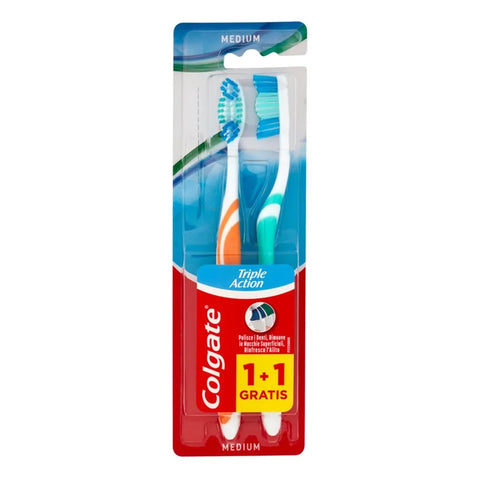 Colgate Toothbrush -Triple Action 2 Pk, 12/cs.