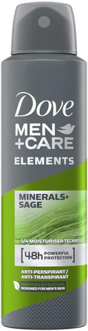 Dove Body Spray Men -Mineral Sage 250 Ml, 6/cs.