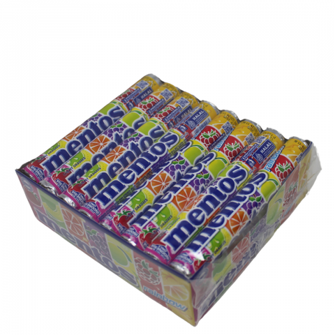 Mentos Candy Roll -Rainbow 37 G, 24/cs.EXP:08/26