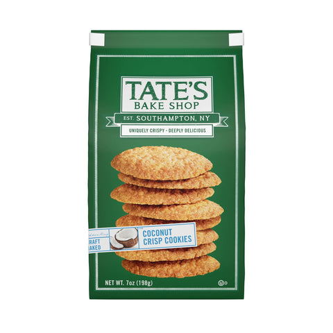 Tate's Bake Cookies -Coconut Crisp 7 Oz, 12/cs.
