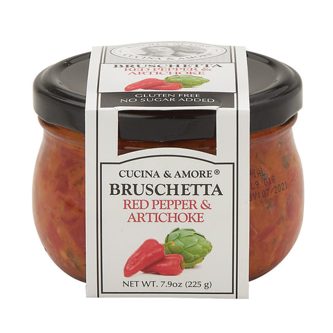 Cucina & Amore Red Pepper & Artichoke Bruschetta 7.9 Oz, 6/cs. EXP: 12/2028