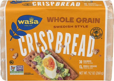 Wasa Crispbread -Whole Grain 9.2 Oz, 12/cs